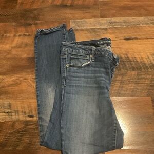 American Eagle Outfitters Dark Blue Straight Leg Jeans